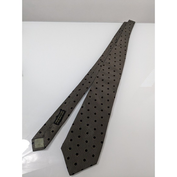 GIORGIO ARMANI Polka Dot Luxury Silk Tie Made In Italy 59
